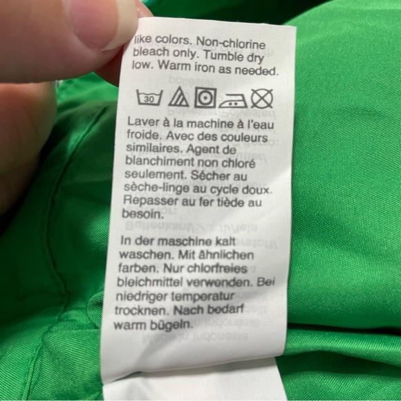 J. by J. Crew Green Floral Basketweave Pencil Skirt Women's Size 12 - Picture 8 of 9